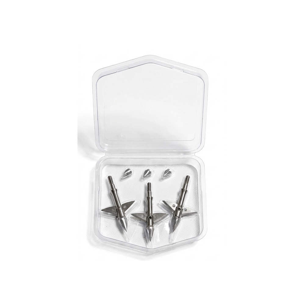 ZEUS TITANIUM BROADHEADS (3 PACK) PLUS PRACTICE HEAD-COMES WITH BOTH 100/125 GR TIPS