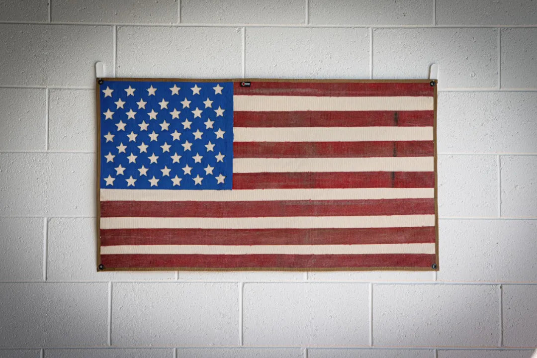 American Flag - Fire Hose - Vintage