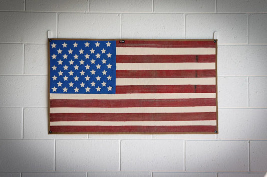 American Flag - Fire Hose - Vintage