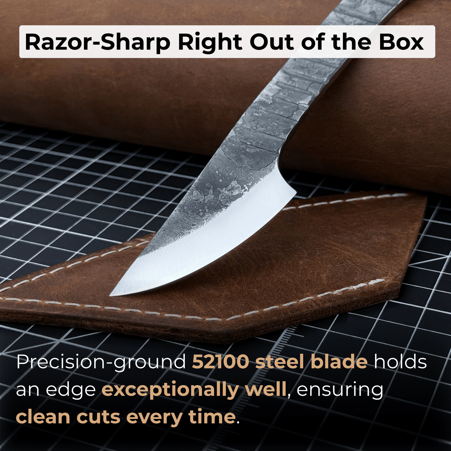 Marking Knife Kiridashi with Rounded Blade, 5,5 cm (2.17 inches)
