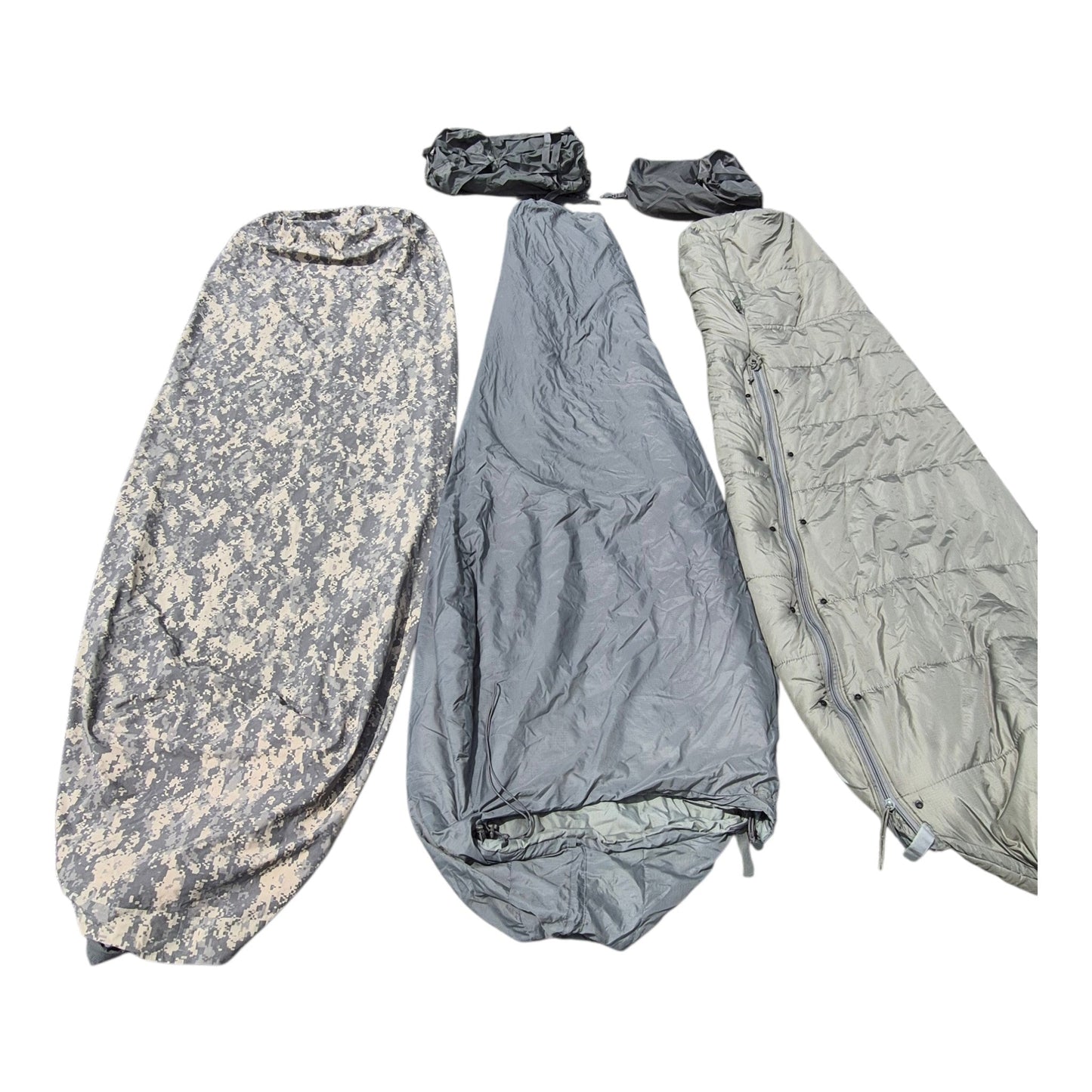 USGI ACU Sleep System 5 Piece Used Complete (stuff sack, Bivy Cover and sleeping bag)