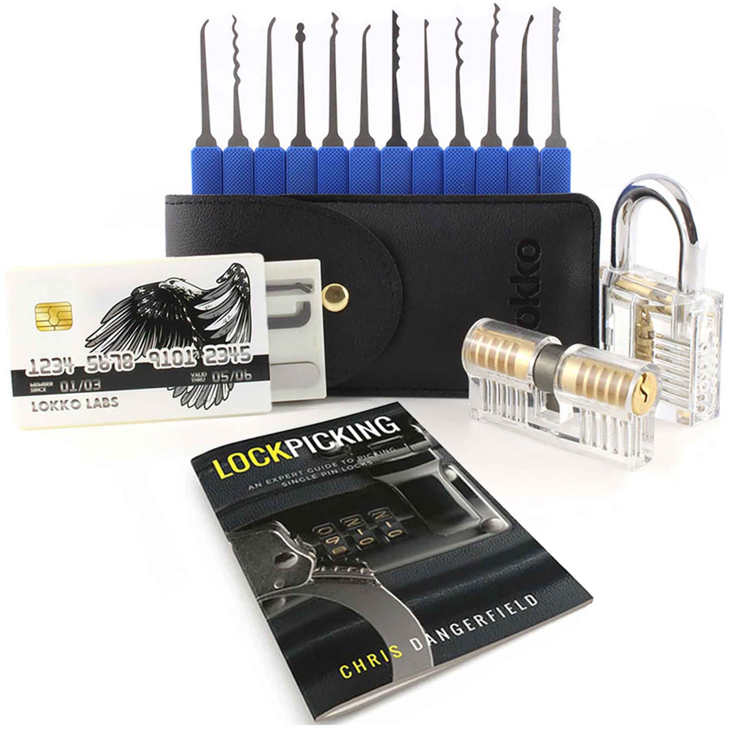 Beginners Lock Pick Set - Picks, Practice Locks, Covert Kit + How-to Guide